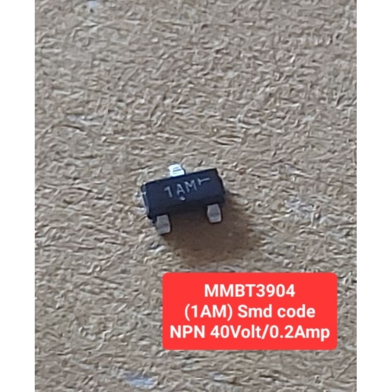 MMBT3904  (1AM Smd code) NPN 40Volt/0.2Amp(ห่อละ10ตัว)(ราคาห่อละ)