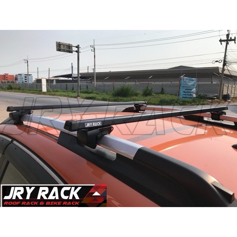 ชุดคานแร็ค Smart lock จับราวลอย แบบกำราวรอบ ( ไม่รวมถาดวางของ ) JRY Rack แร็คหลังคา คาน XL7