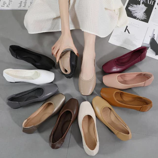 ALICE BASIC รองเท้าคัชชู ส้น 1 นิ้ว ใส่สบายซัพพอร์ทเท้าได้ดีมีพื้นกันลื่นและกำมะหยี่กันกัด ตระกร้า1
