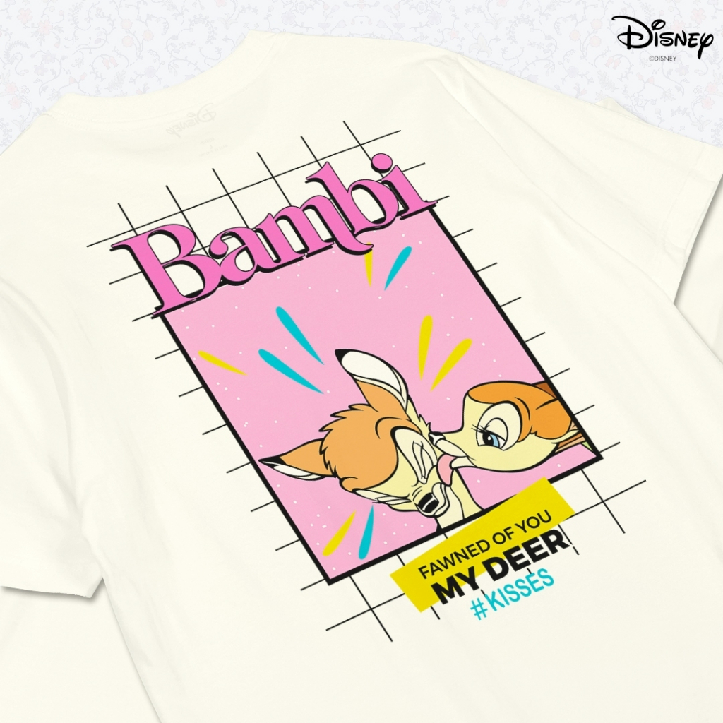Power 7 Shop เสื้อยืดการ์ตูน "Bambi" คอลเลคชั่น "Disney Classics" (TMX-074-สีครีม) — صورة 5