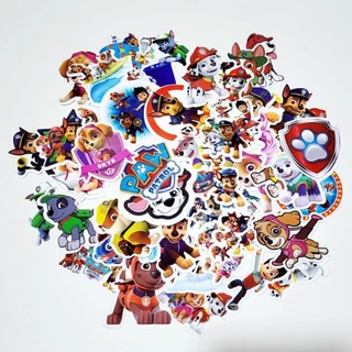 สติ๊กเกอร์ Paw Patrol พอล พาโทรล ติดแน่น กันน้ำ ติดขวดน้ำ ของเล่น (50 ชิ้น) sticker