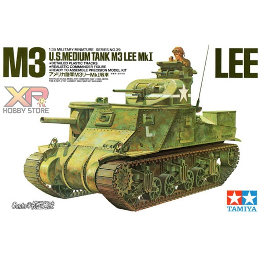 [Tamiya] 1/35 : M3 U.S. Medium Tank Lee M3 Mk.I WWII (TA 35039)