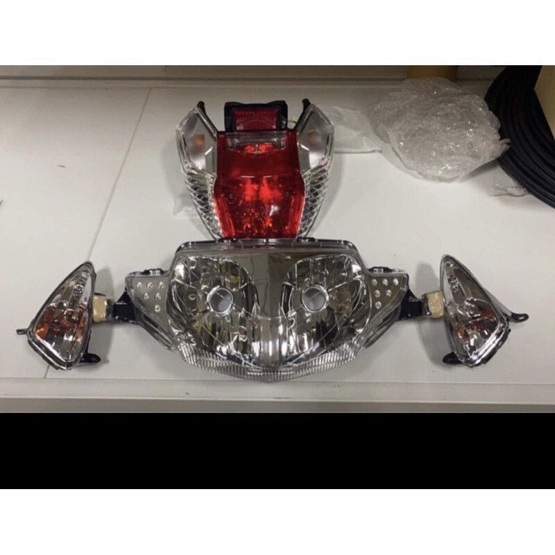 4 ชิ้น ไฟหน้า+ชุดไฟท้าย+ชุดไฟเลี้ยวหน้า 1 คู่ ยกชุด( Wave125 i,S (07) ใส ) รุ่นไฟเลี้ยวบังลม - รูปที่ 2