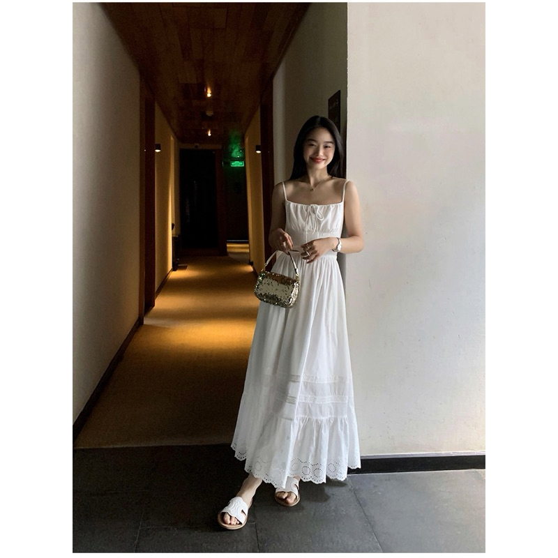 Mogwany พร้อมส่ง **งานตัดร้าน** Tayla Dress มี2สี ขาว,ฟ้า เดรสยาวแต่งลายฉลุ เก็บโค้ดหน้ากิจกรรม - รูปที่ 6