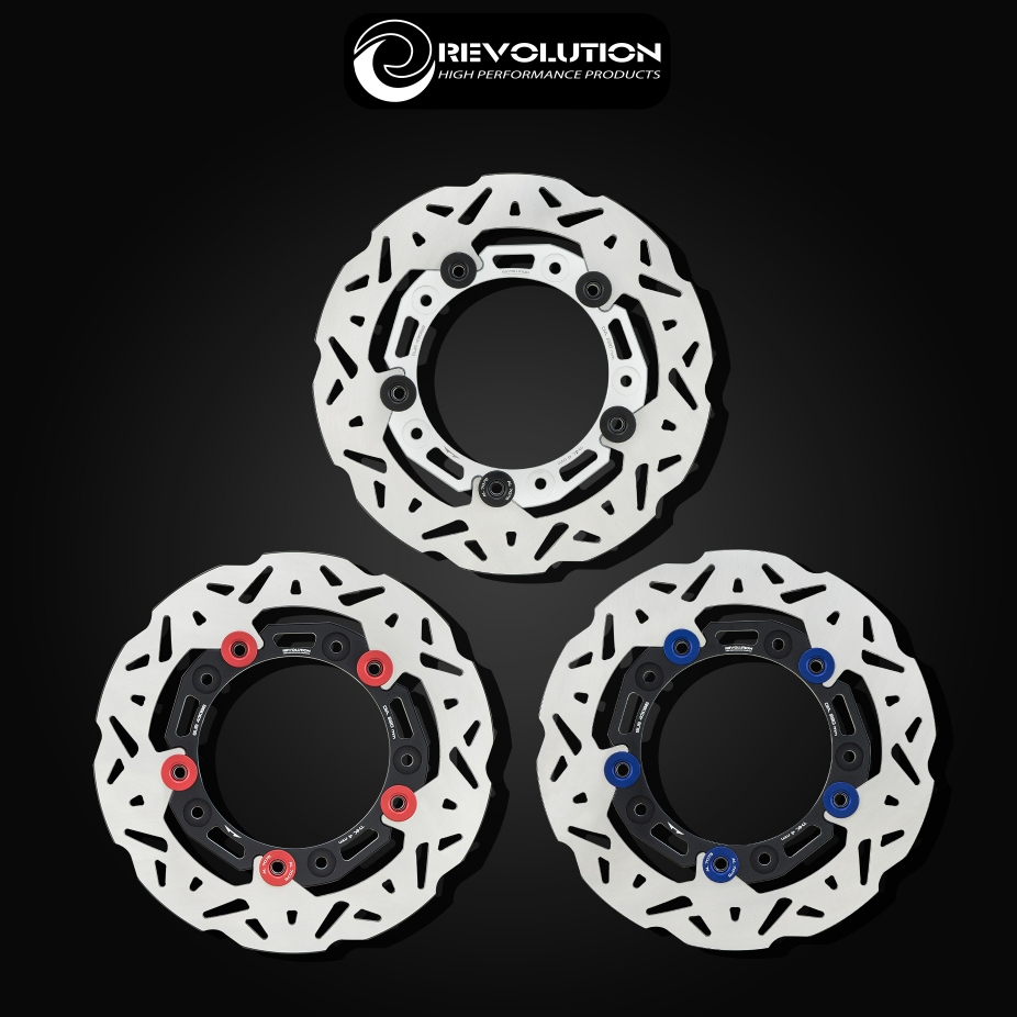 จานหน้า ลายหยัก จาน220mm. CNC REVOLUTION ST 125Dax / C125 / GROM / MSX125 ABS / MONKEY125 ABS จานดิสเบรคหน้า