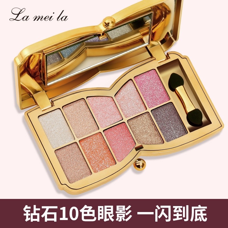 Lameila Makeup พาเลทอายแชโดว์ 10 สี อายแชโดว์ ติดทนนาน กันน้ำ มีให้เลือก 3 เบอร์ค่ะ