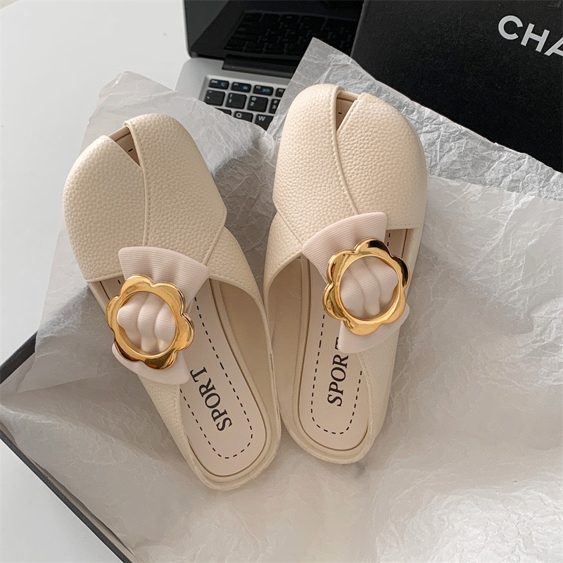 รองเท้าแตะ มินิมอล น้ำหนักเบา ทรงสวย ใส่ง่ายใส่สบาย พื้นนิ่ม เปิดส้น มี4 สีให้เลือก