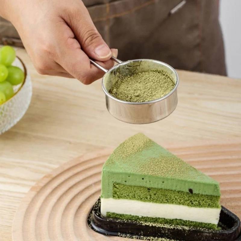 ที่ร่อนแป้ง ร่อนโกโก้ ชาเขียว สแตนเลส ขนาดเล็ก 6.5 cm.พร้อมด้ามจับ - รูปที่ 6