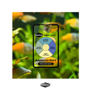 Seachem Ammonia Alert® แถบเตือนวัดค่าแอมโมเนียในตู้ปลา ใช้ได้ทั้งตู้น้ำจืดและน้ำทะเล