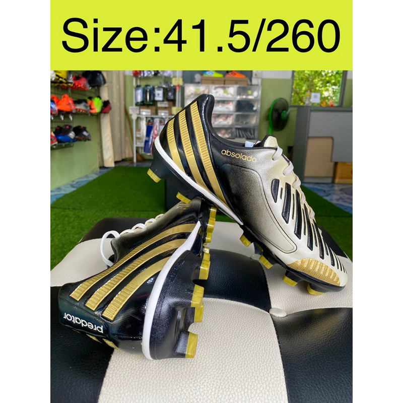 Adidas Predator absolado Size:41.5/260 รองเท้าสตั๊ดมือสองของแท้ทั้งร้าน