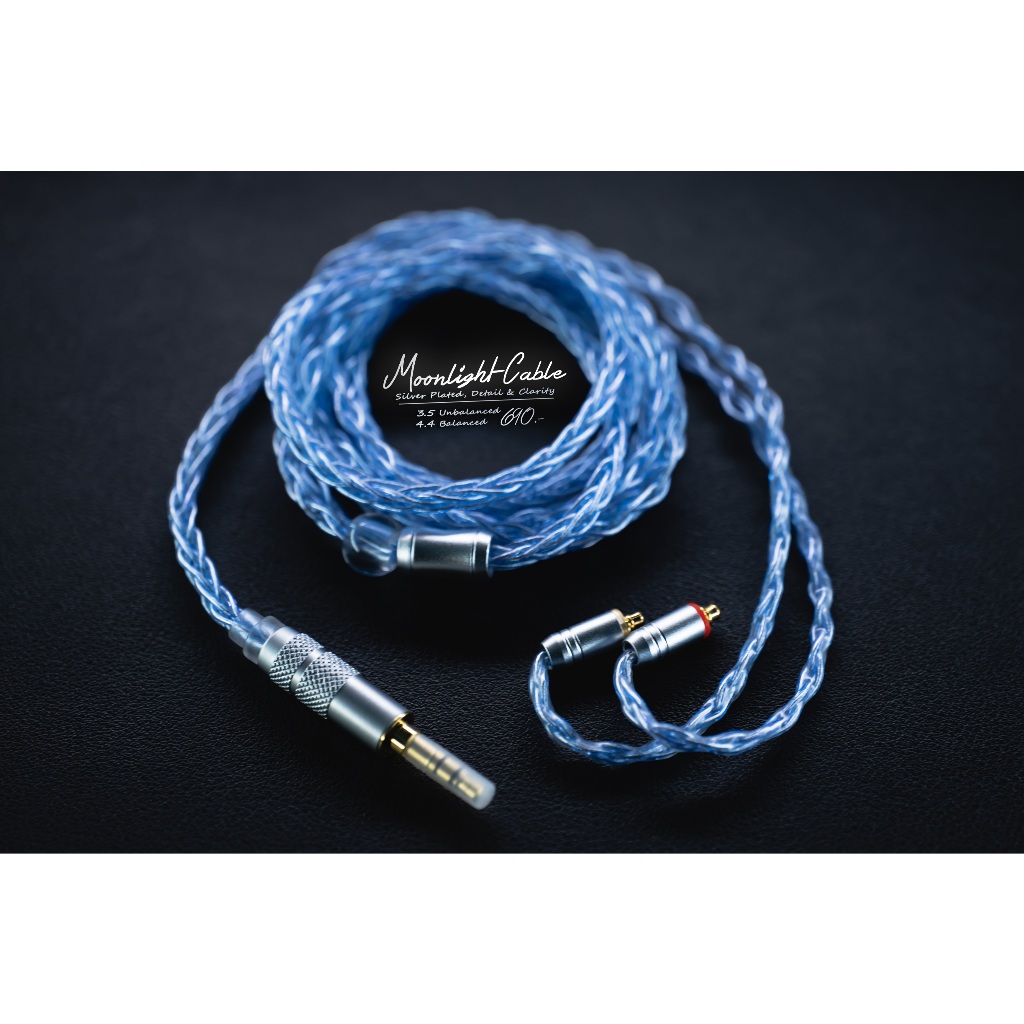 Moonlight Cable - Silver-Plated MMCX สายดวงเดือน ทองแดงชุบเงิน เสียงฉ่ำใส รายละเอียด