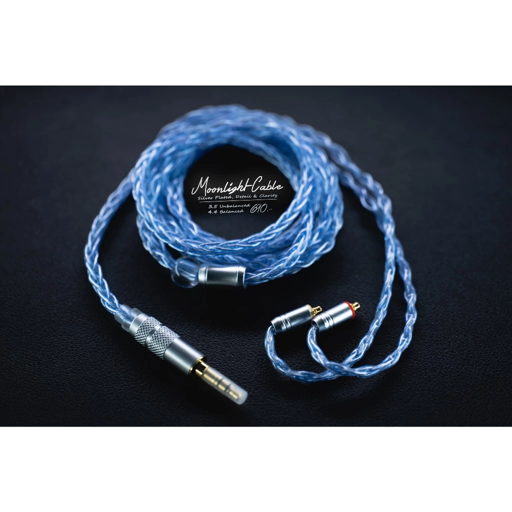 Moonlight Cable - Silver-Plated MMCX สายดวงเดือน ทองแดงชุบเงิน เสียงฉ่ำใส รายละเอียด