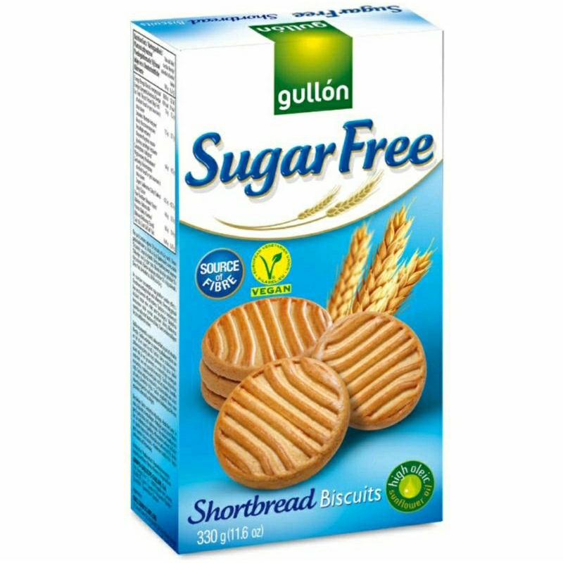 กูยอง ช็อตเบรดบิสกิต บิสกิตปราศจากน้ำตาล Gullon Sugar Free Shortbread Biscuits 330g.