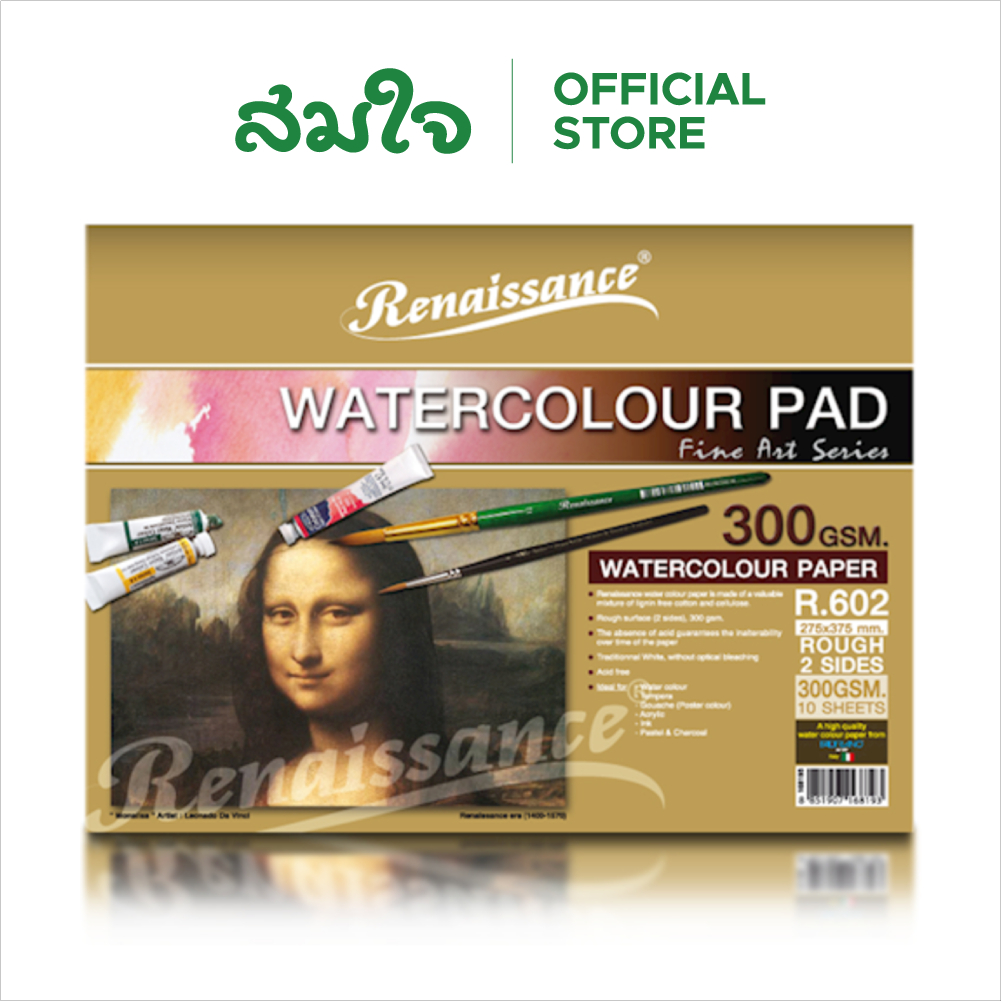 Renaissance (เรนาซองซ์) สมุดวาดเขียน  R.602 หยาบ 15"x11" 300g 10s
