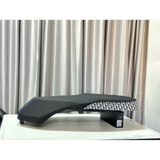 เบาะจีออโน่ ปาดทรงกลางดำขอบแฟชั่นสีดำด้ายน้ำเงิน