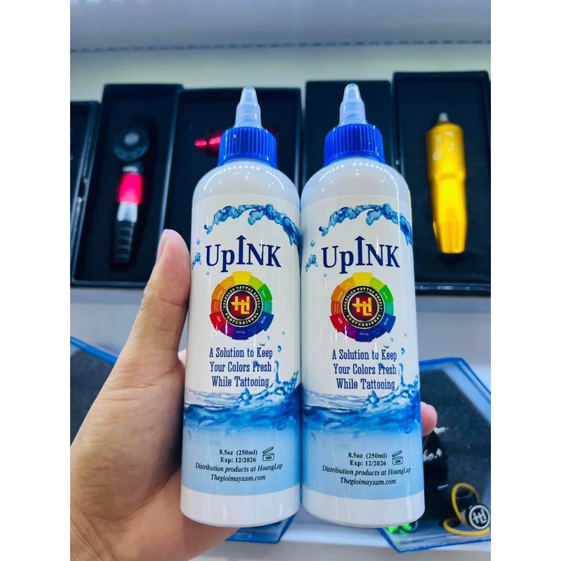 UpInk 8.5oz (250ml)มิกซ์สีสัก ลดการหนืดของสีช่วยการแตกตัวได้ดีของสีสัก ทำงานง่ายขึ้นสีติดดีสีสด