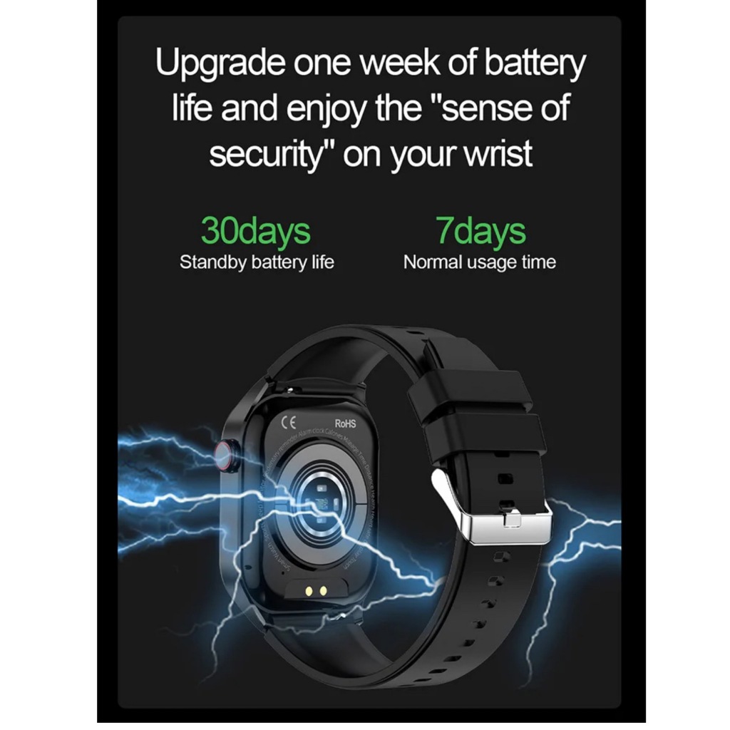 นาฬิกาอัจฉริยะ Kawa T98  จอ AMOLED วัดน้ำตาลในเลือด วัดอัตราการเต้นหัวใจ กันน้ำIP68 - รูปที่ 5