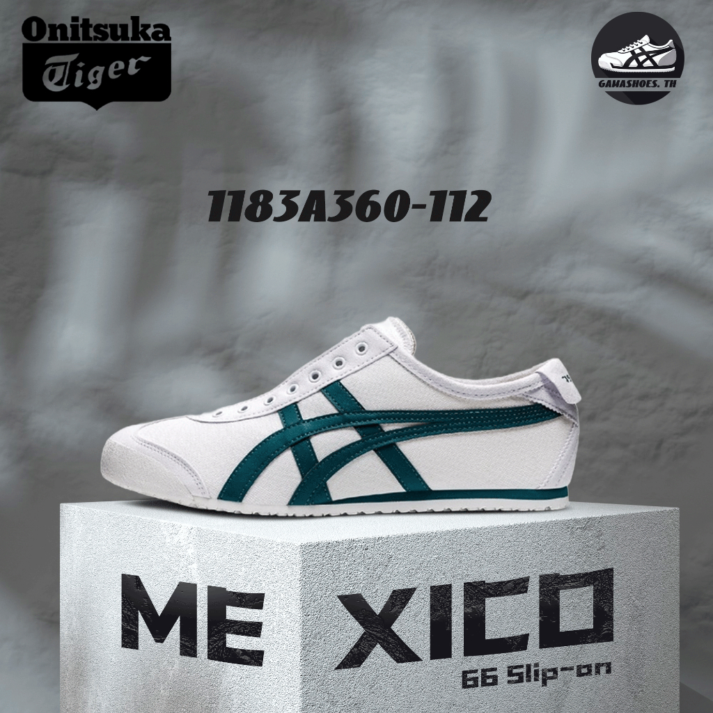 พร้อมส่ง !! Onitsuka Tiger MEXICO 66 slip-on 1183A360-112 รองเท้าลําลอง ของแท้ 100%