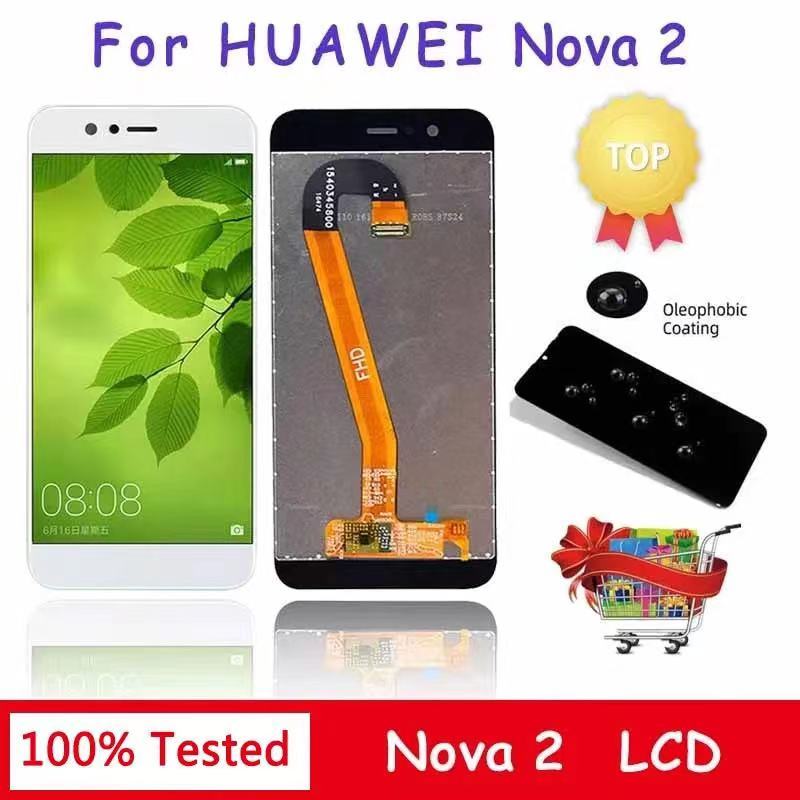 สำหรับ Huawei nova2s สมัชชาหน้าจอเดิมพร้อมกรอบ nova2plus หน้าจอโทรศัพท์ nova2s ภายในและภายนอก