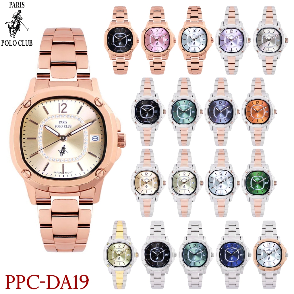 Paris Polo Club / PPC FONTAINEBLEAU นาฬิกาข้อมือผู้หญิง สายสแตนเลส รุ่น PPC-DA19 /PPC-DG02