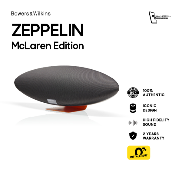 Bowers&Wilkins (B&W) ZEPPELIN MCLAREN Wireless Speaker ลำโพงตั้งโต๊ะ ไร้สาย