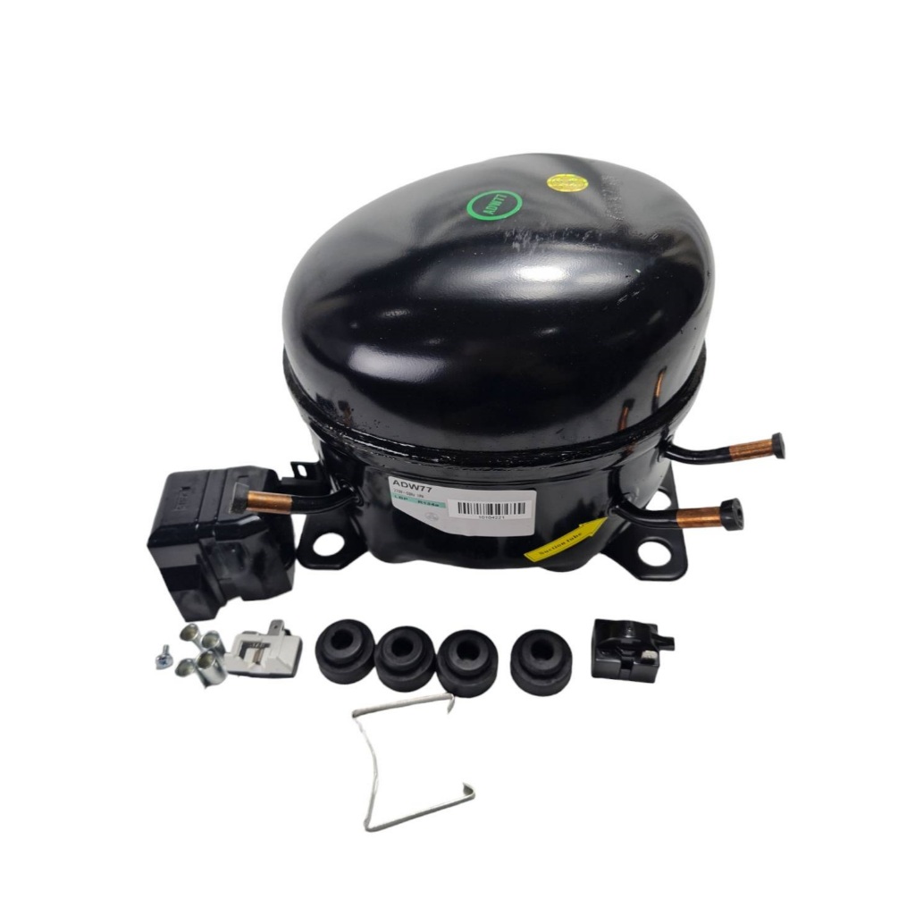 คอมเพรสเซอร์ ADW77 ใช้แทนคอม กุลธร 1/4 แรงม้า รุ่น C-BZN250L6Zน้ำยา R134a compressor 1/4 HP  220V