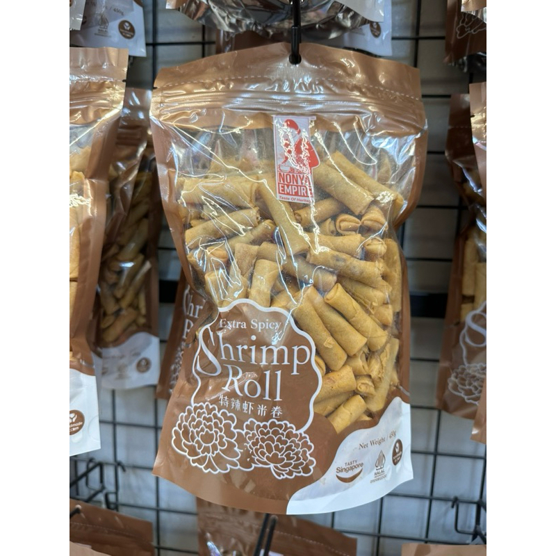Extra spicy Shrimp roll โรลกุ้งสูตรเผ็ด นำเข้าจากสิงคโปร์ Halal พรีออเดอร์
