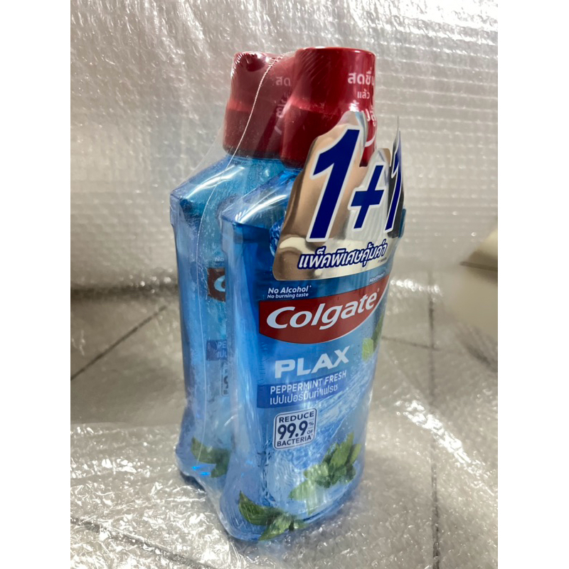 น้ำยาบ้วนปากคอลเกตพลักซ์เปปเปอร์มินท์ 750มล แพ็คคู่