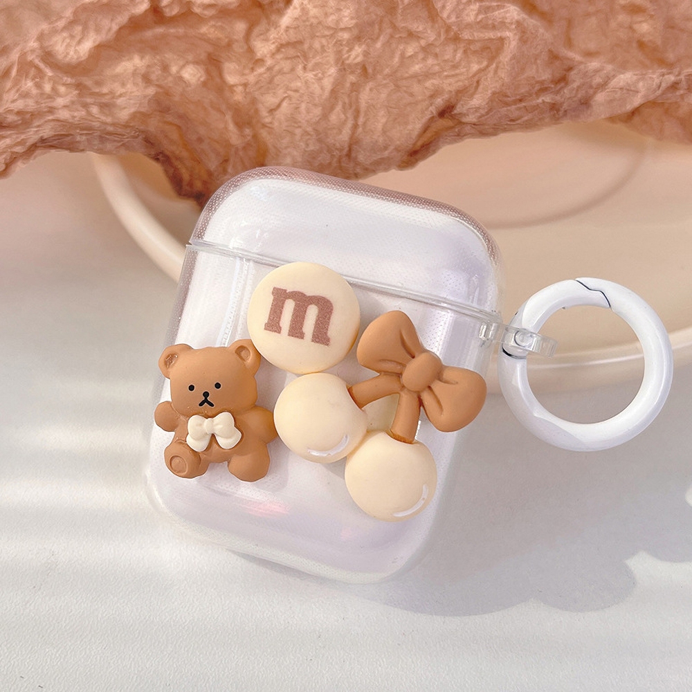 Caseหมีน่ารักกระต่าย สำหรับAirPods 3 2 1 Pro การ์ตูน TPU Case for AirPods Pro ปลอกหุ้มสัตว์น่ารักหูฟัง ปลอกซิลิโคนอ่อนใส