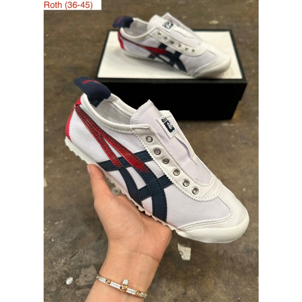 รองเท้าลำลอง ทรงสปอร์ต แบบสลิปออน(ไม่มีเชือก) ใส่สบายไซส์.36-45 มี 10 สี V38B007 - รูปที่ 5