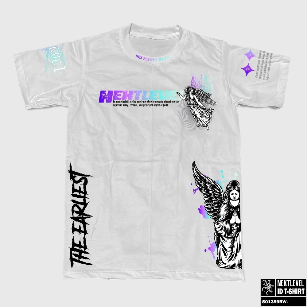 NXTLVL เสื้อยืด คอกลม ผ้าคอตตอน ลาย NXT LEVEL GOD ไซส์ S-6XL [S01389]