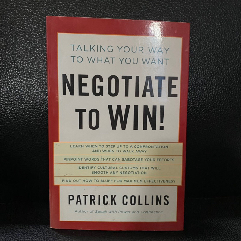 (พร้อมส่ง)หนังสือภาษาอังกฤษ Negotiate to Win! Talking Your Way to what You Want :R4