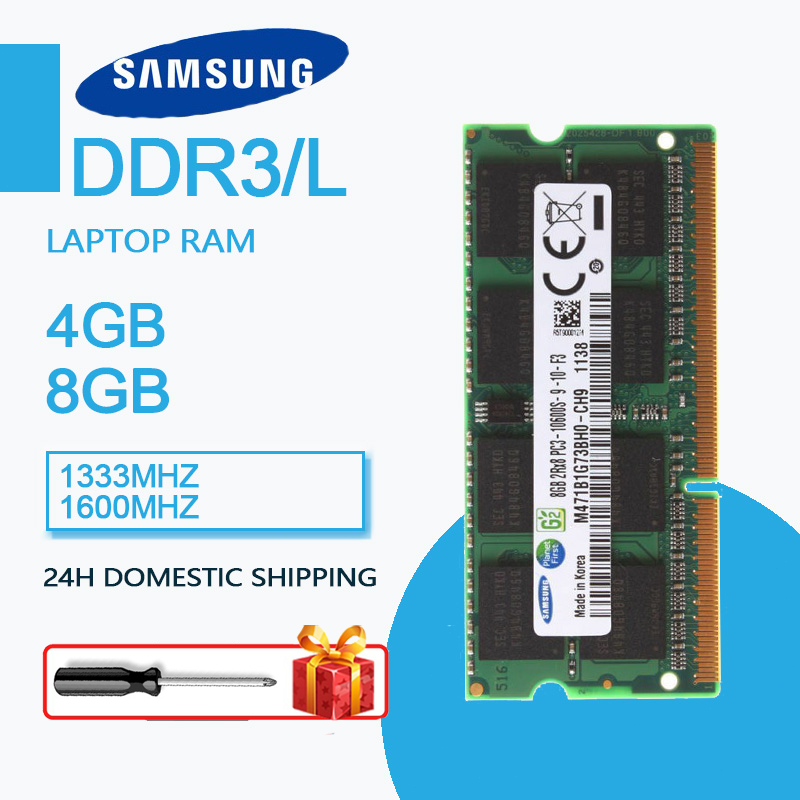 [24H ship] Samsung 2GB 4GB 8GB RAM DDR3 DDR3L 1333MHZ 1600MHz หน่วยความจำ PC3L 204Pin 1.35V 1.5V SODIMM Notebook Memory
