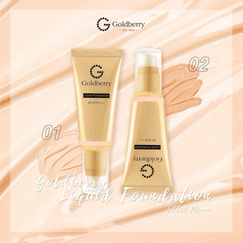 Goldberry Liquid Foundation SPF30 PA+++ รองพื้นสูตรจากญี่ปุ่น 45กรัม