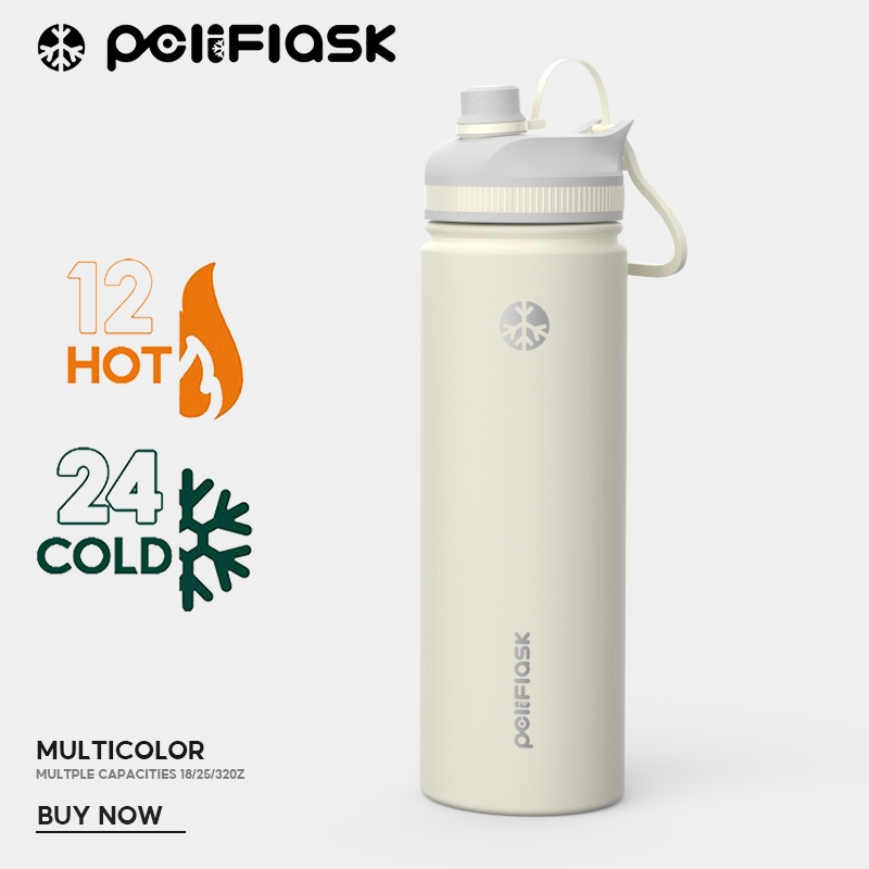 Peliflask กระติกน้ําเก็บอุณหภูมิ 750ML ขวดกระบอกน้ำ  แก้วน้ำเก็บความเย็น  ขวดน้ำสแตนเลส สแตนเลส304 พร้อมหูหิ้ว