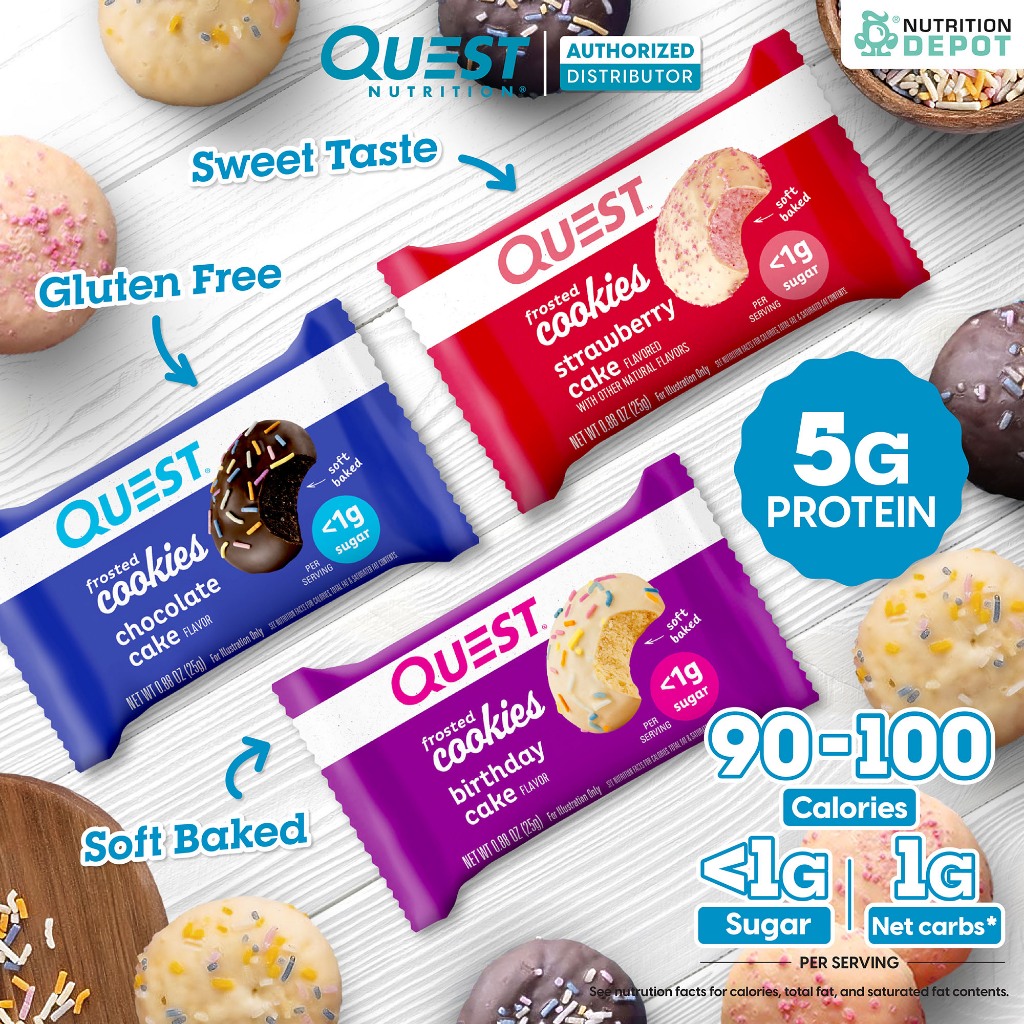 Quest Protein Frosted Cookie โปรตีนคุกกี้  - 1 Piece