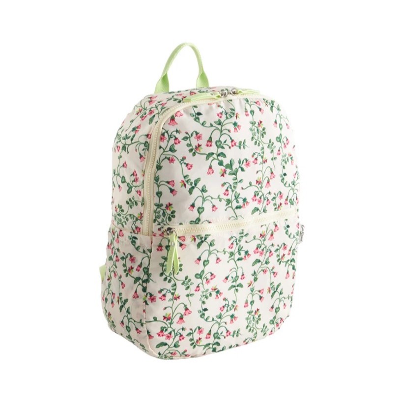 Cath Kidston Compact Backpack Twin Flowers Ecru