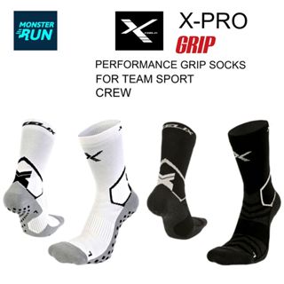 ถุงเท้ากันลื่นครึ่งแข้ง XZELIX X-Pro GRIP - Performance Crew…