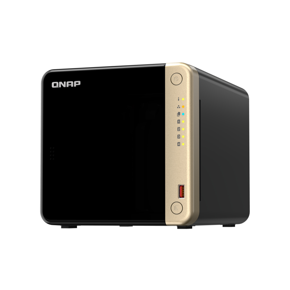 NAS (อุปกรณ์จัดเก็บข้อมูลบนเครือข่าย) QNAP TS-464-8G (4 BAY - INTEL CELERON N5095 - 8 GB ON BOARD) -