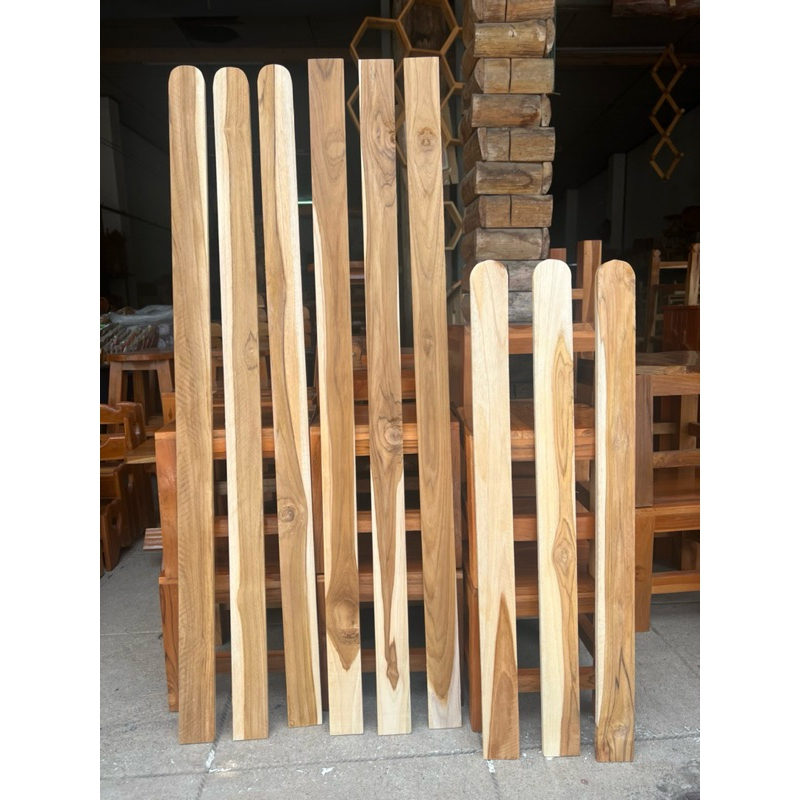 ซี่รั้วไม้สัก รั้วไม้สักแท้กว้าง 2“ (ราคา1แผ่น)