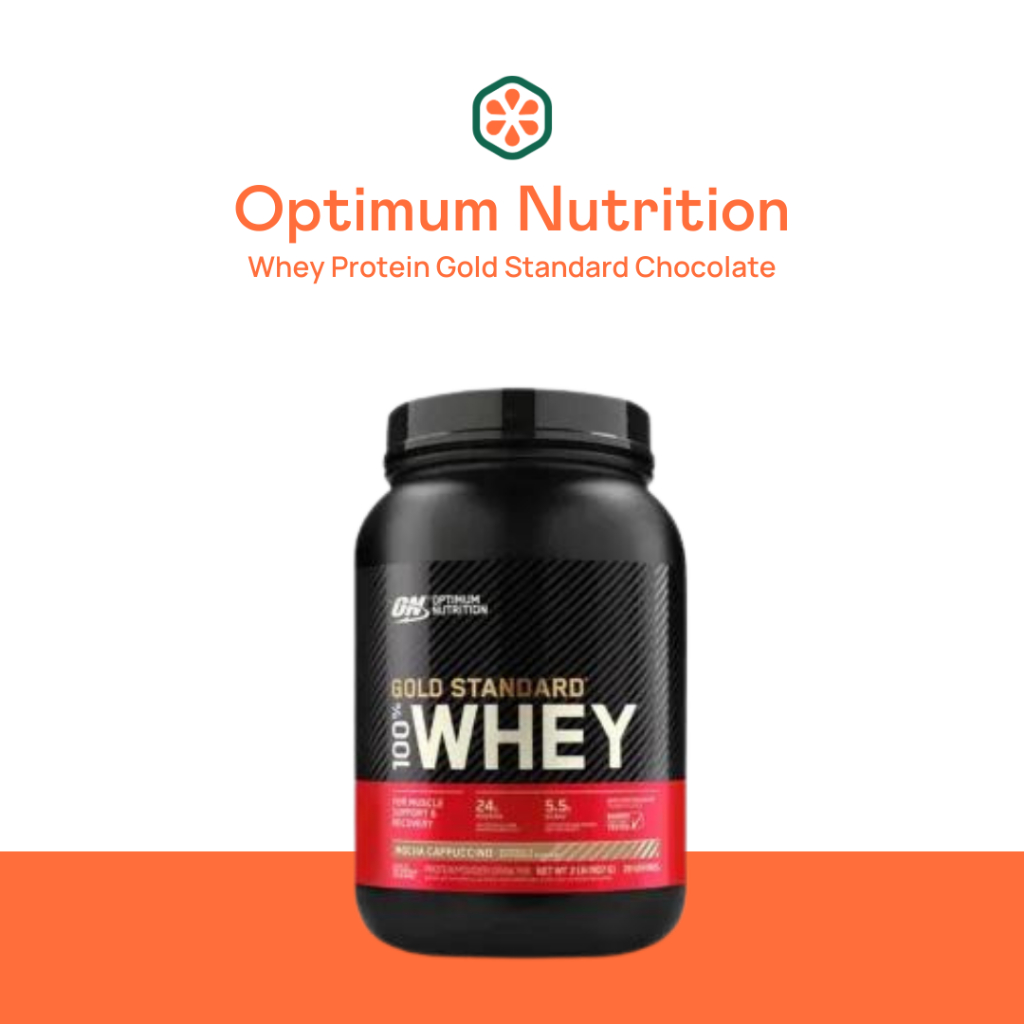 Optimum Nutrition Whey Protein Gold Standard Chocolate 5 Lbs. l เวย์ โปรตีน รสช็อกโกแลต เสริมสร้างและฟื้นฟูกล้ามเนื้อ