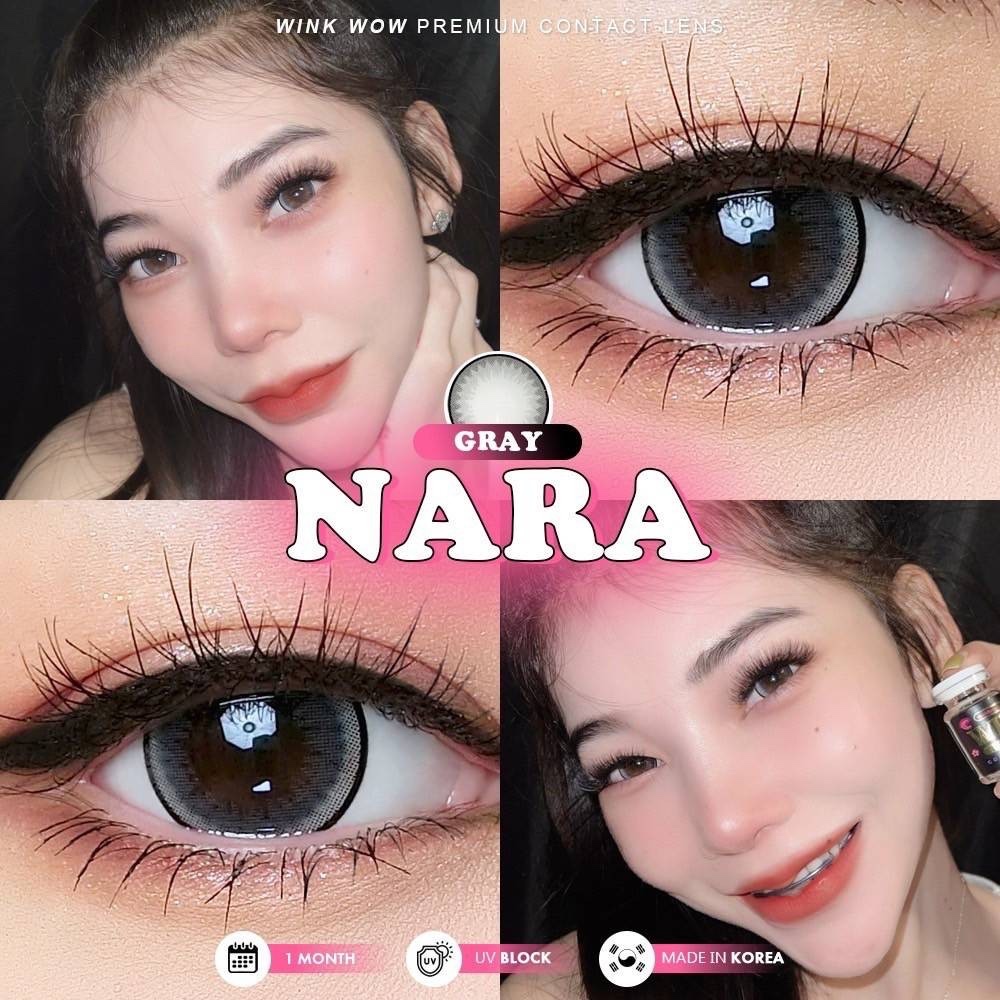**มีค่าสายตา** NaRa-wink-คอนแทคเลนส์รายเดือนขนาดตาโต