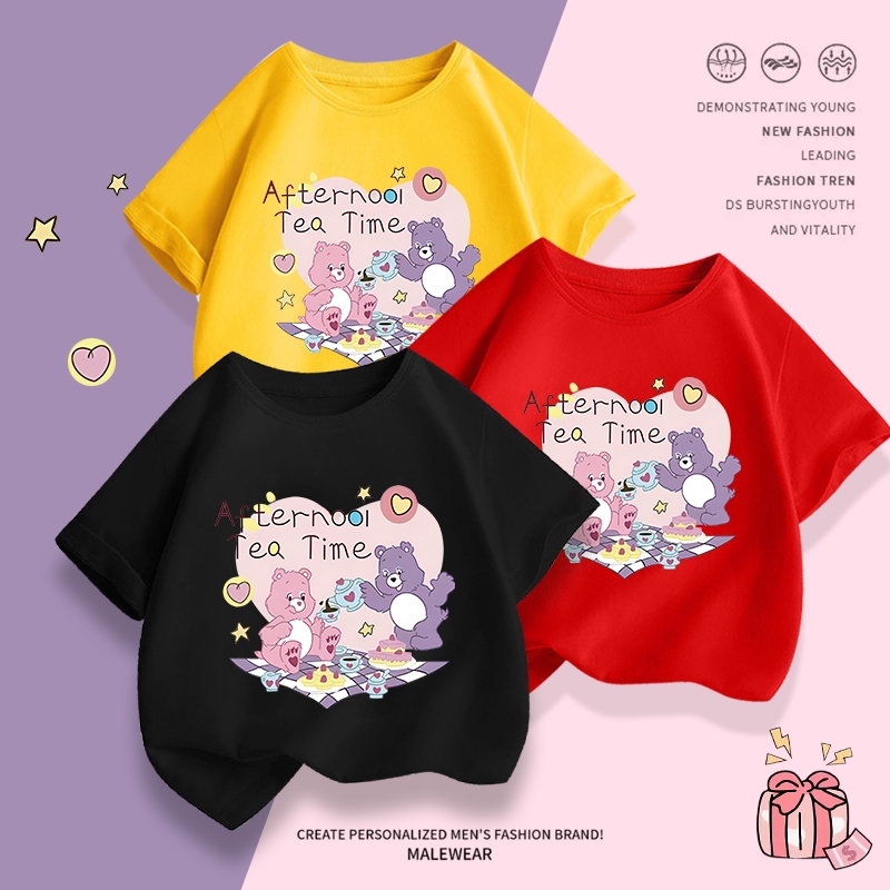 เสื้อยืดแขนสั่งเด็ก.ผ้านุ่นใส่สบายทั้งเด็กชายกับเด็กหญิง