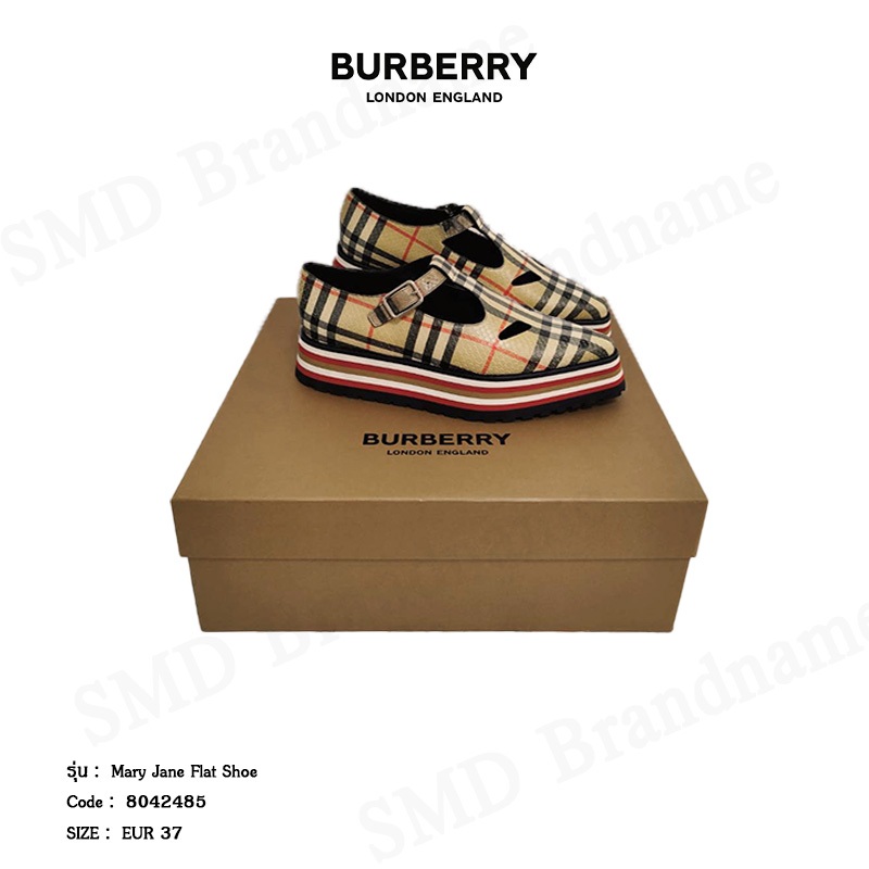 Burberry รองเท้าหุ้มส้น รุ่น Mary Jane Flat Shoe Code: 8042485