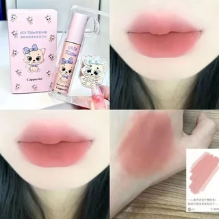 M441 Cappuvini ลิปสติก รูปแมวน่ารัก สีสวย ให้ความชุ่มชื้น กันน้ำ ติดทนนาน