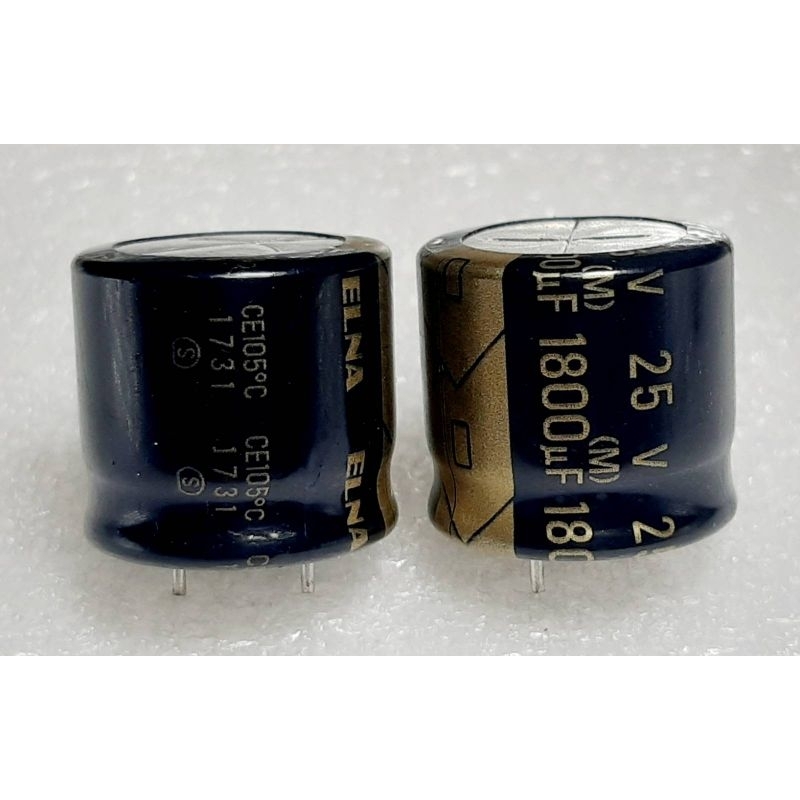 Elna 1800uf 25v 105° capacitor ตัวเก็บประจุ capacitor