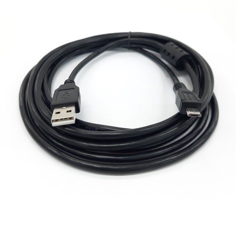 สาย USB 2.0 to Micro USB CABLE ยาว1.5เมตร 3เมตร 5เมตร สีดำ พร้อมส่ง