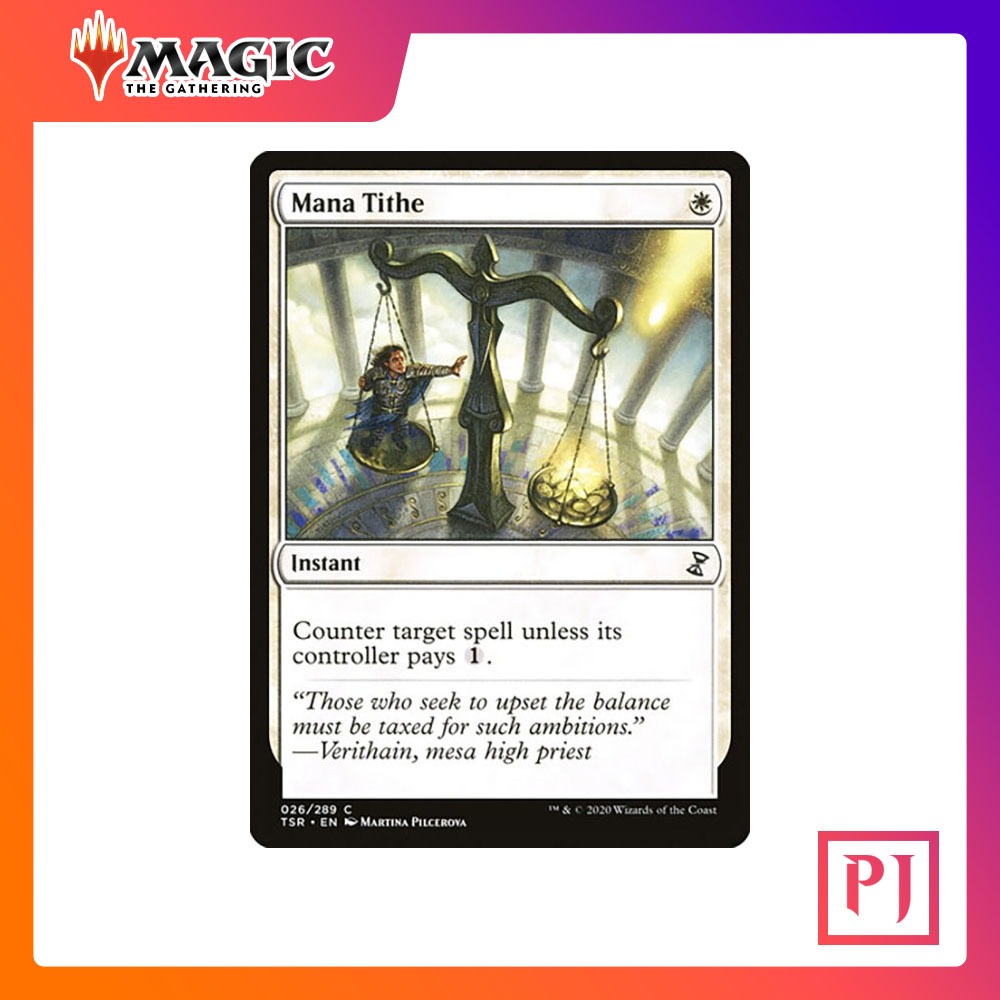 [MTG] Mana Tithe [TSR] [WHITE] [COMMON] [NORMAL] [ENG] (การ์ดเมจิค / Magic the Gathering)