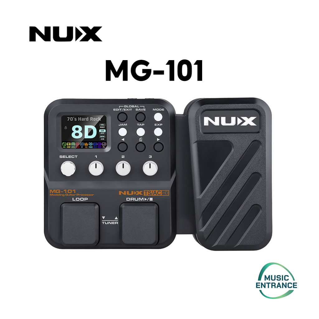 NUX MG-101 เอฟเฟ็คกีตาร์ NUX Multi Effects Multi Function มัลติเอฟเฟค เอฟเฟคกีต้าร์ NUX MG101