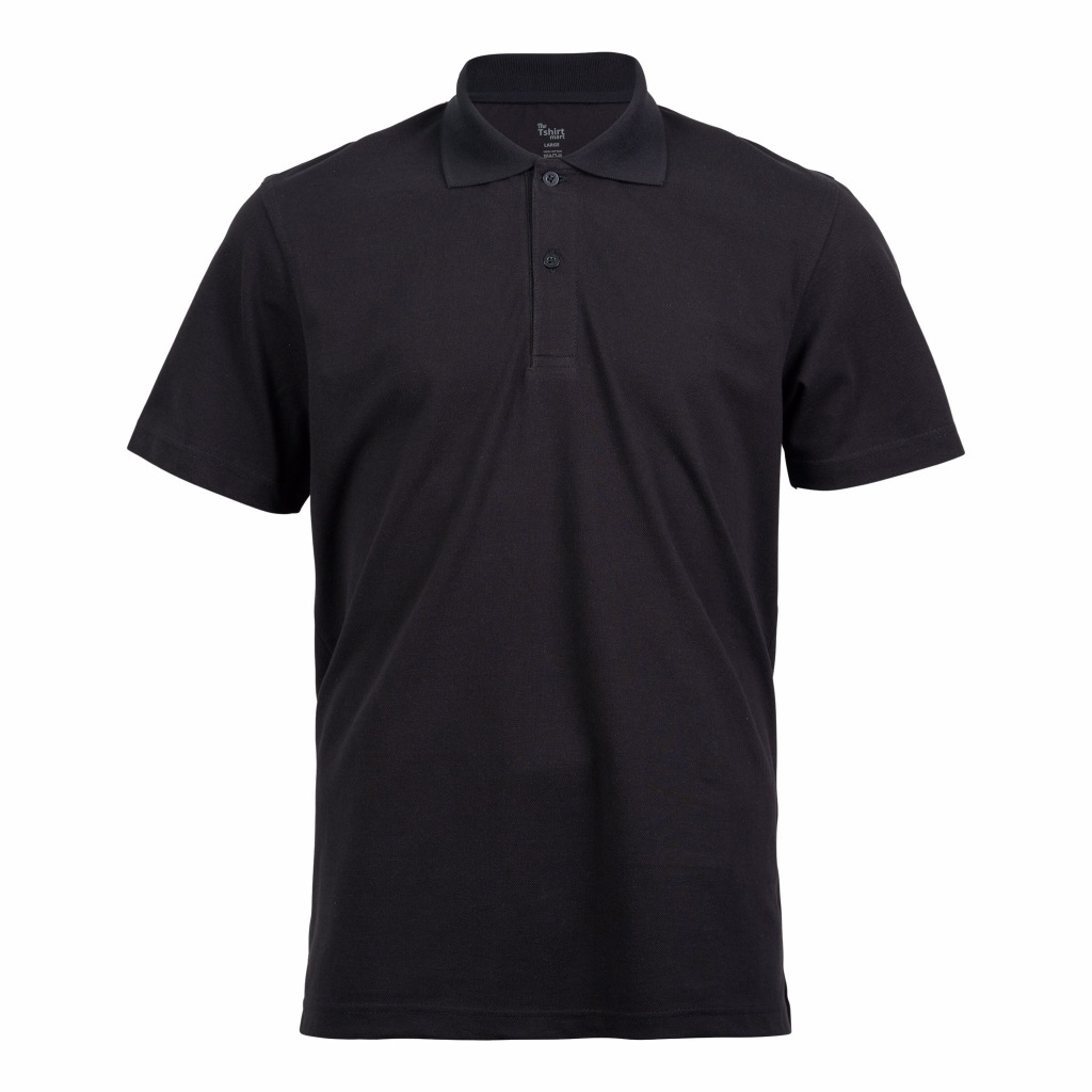 เสื้อโปโลสีดำทรง regular fit ไซส์ S